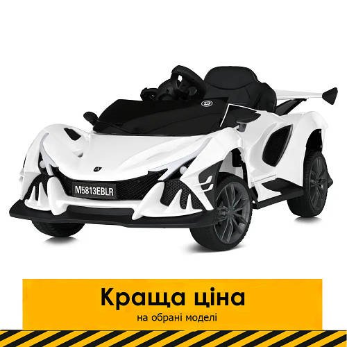 Електромобіль дитячий (4 мотори 45W, акум 12V10AH, пульт 2,4G, MP3, EVA, світло) Bambi M 5813EBLR-1 Білий
