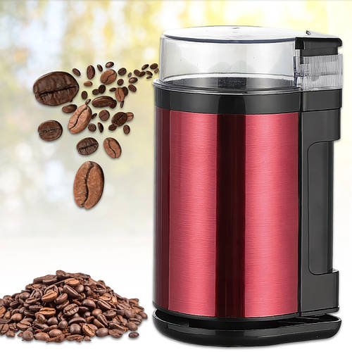 Кофемолка електрична з контейнером для зерен 300 мл BITEK BT-7101R 1200W