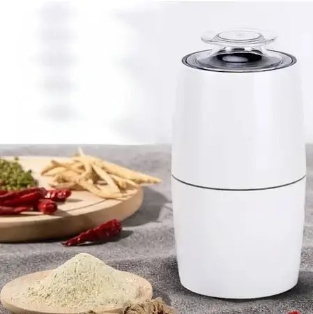 Кавомолка електрична BITEK BT-7122 1000Вт 220В, об'єм 200г, 4 леза з нержавіючої сталі, біла