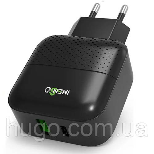 Зарядний пристрій 30W USB + Type-C IMS-C3004, чорний / Адаптер для заряджання телефону / СЗУ