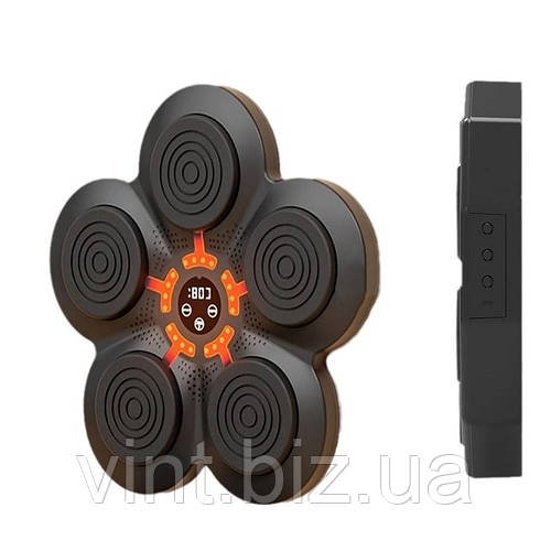 Бокс стінна мішень 40 см, 5 цілей, музика, рукавички — для тренувань вдома