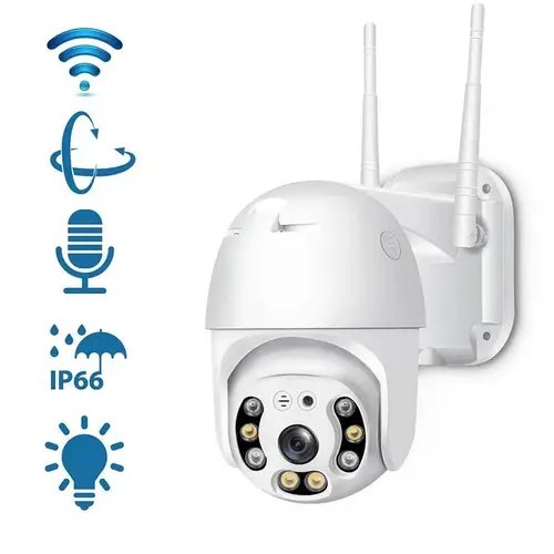Вулична камера відеоспостереження поворотна з віддаленим доступом A6 wifi ip 360 / 2mp (біла) Лучшая цена