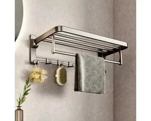 Вішалка Nest Sunny пряма відкидна з поперечиною та гачками 50 см HP227