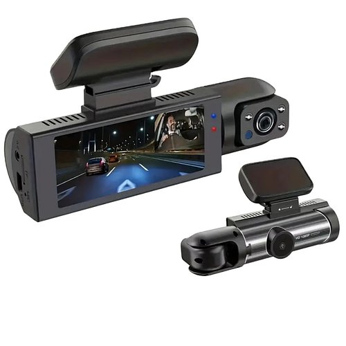 Відеореєстратор автомобільний M8 3,16 дюймовий екран Full HD 1080P з двома камерами та металевим корпусом