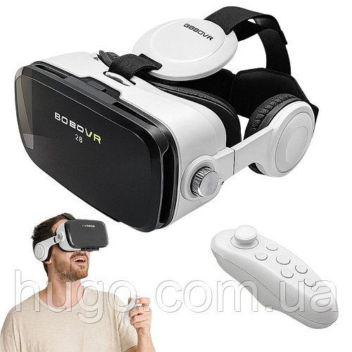 Окуляри віртуальної реальності VR JBV15 з навушниками та геймпадом / 3D окуляри для смартфона