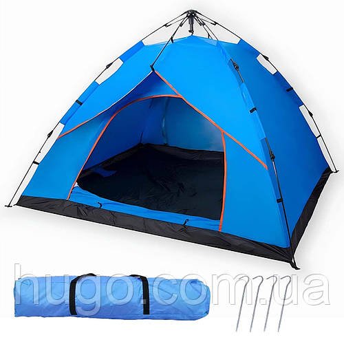 Намет автоматичний 3-місний 210x150x115 + чохол, G-Tent / Туристичний намет / Намет для кемпінгу