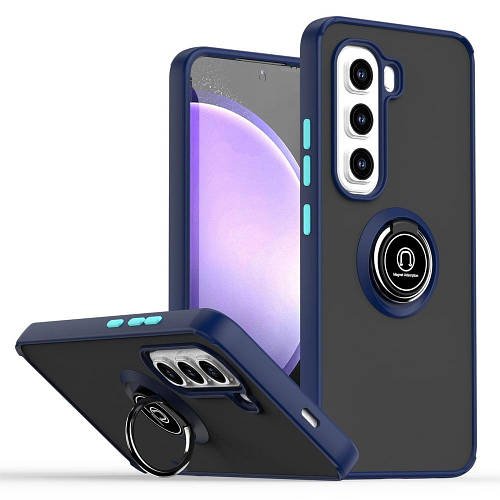 Захисний чохол MatteLuxe Infinix Hot 50 Pro (з кільцем) Blue
