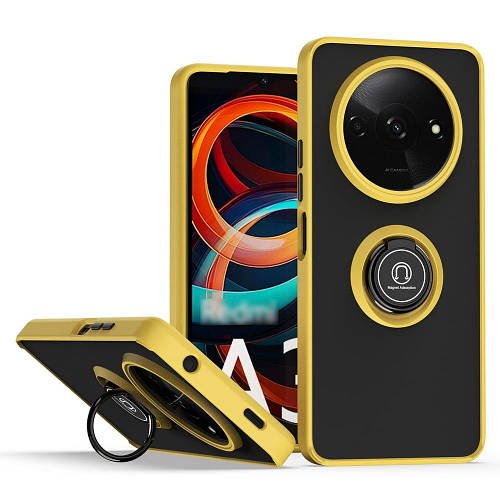 Захисний чохол MatteLuxe Poco C61 (з кільцем) Yellow