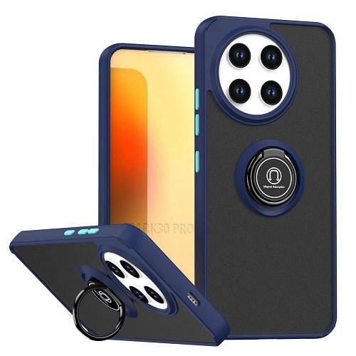 Захисний чохол MatteLuxe Tecno Spark 30 Pro (з кільцем) Blue