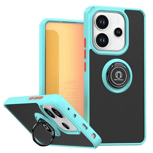 Захисний чохол MatteLuxe Xiaomi Redmi Note 14 5G (з кільцем) Light Blue