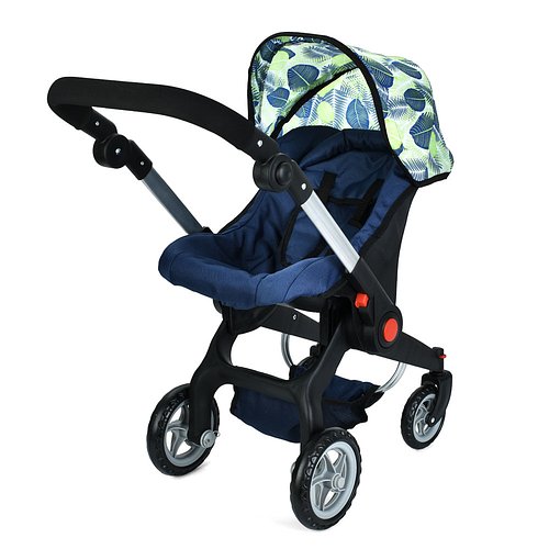 Коляска для ляльок MELOGO (трансформер, регул. ручка, кошик, метал) 9706