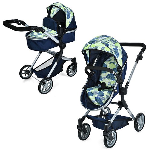 Коляска для ляльок MELOGO (трансформер, регул. ручка, кошик, метал) 9707
