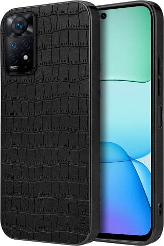 Чохол під шкіру крокодила AIORIA Xiaomi Redmi Note 11 Pro (4G/5G) Black