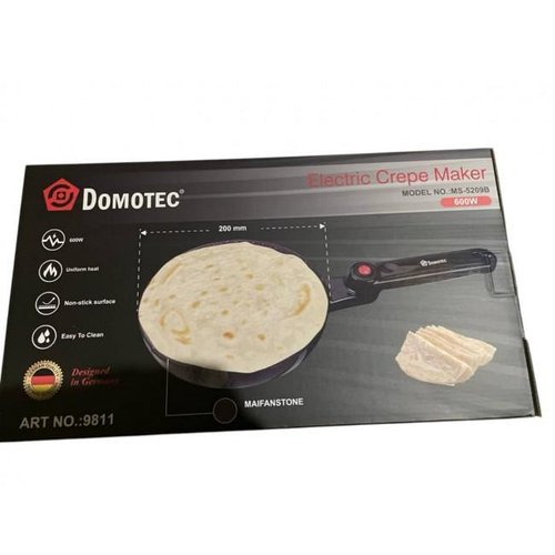 Електрична млинець Domotec MS 5209B — з антипригарним покриттям HP227