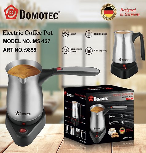 Електрична мінікаварка електротурка 0.5 л Domotec MS-127 SN27