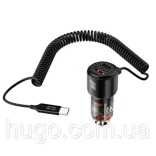 Автомобільний зарядний пристрій XO CC59 (USB + 2 Type-C) / Автомобільний USB адаптер в машину