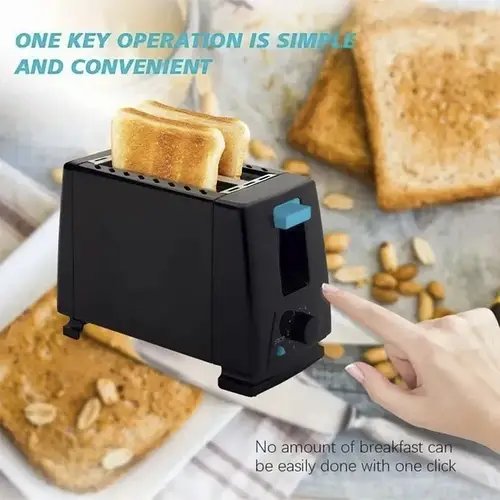 Тостер Domotec MS-263 650Вт, 2 відділення, 6 рівнів обсмажування, знімний піддон для крихт