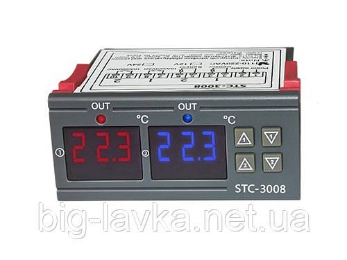 Контролер температури STC-3008 цифровий 220 В