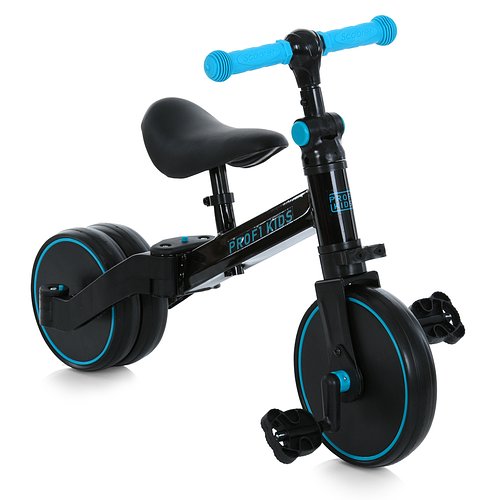 Велосипед-трансформер біговел 3в1 Profi Kids (колеса EVA) MBB 1008 blue green Чорно-блакитний