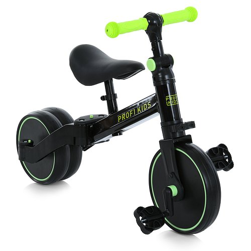 Велосипед-трансформер біговел 3в1 Profi Kids (колеса EVA) MBB 1008 lime green Чорно-лаймовий