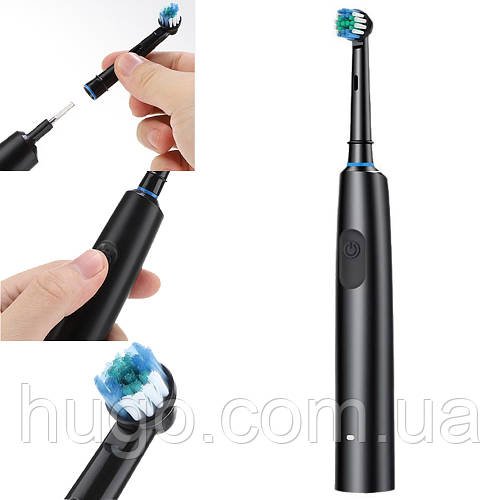 Електрична зубна щітка 3 режими чищення / Акумуляторна щітка для зубів / Зубна електрощітка