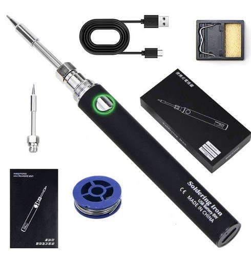 Бездротовий акумуляторний USB паяльник 8Вт 5В 900мА з регулюванням температури