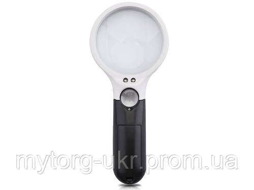 Лупа зі світлодіодним підсвічуванням 3X 45X Magnifying Glass