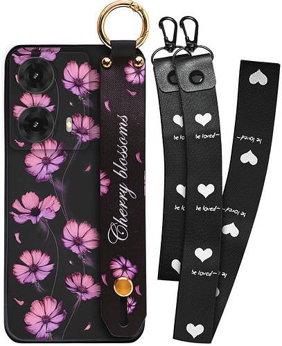 Чохол SHLab Motorola Moto G85 Cherry Blossoms + два ремінця з карабіном