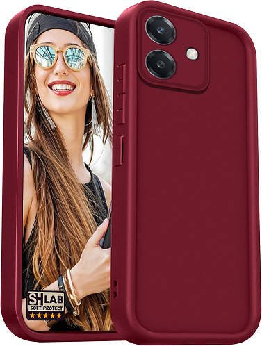 Матовий силіконовий чохол SHLab SoftProtect OPPO A3x Wine