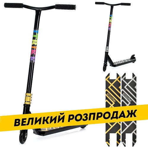 Самокат трюковий iTrike (колеса ПУ 100 мм, кермо 87 см, 2 кольори) SR2-075-2
