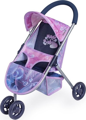 Коляска прогулянкова для ляльок DeCuevas Magic Bubble (розмір ш33-д48-в55см) 90276 Синя