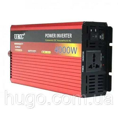 Перетворювач напруги 12V, 4000Вт, AR-4000М / Інвертор автомобільний / Інвертор чистий синус