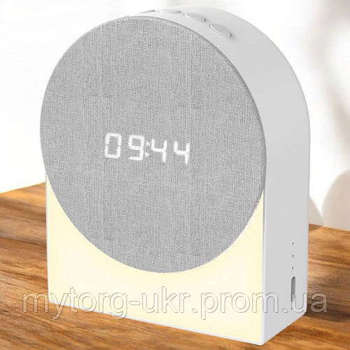 Тканинний нічник з білим шумом та bluetooth-динаміком  Білий