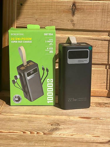 Повер Банк 100000 mAh зі швидким заряджанням Зовнішній акумулятор DBT35A HP227