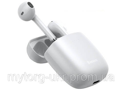 Гарнітура для мобільного Baseus W04 Pro TWS Bluetooth  Білий