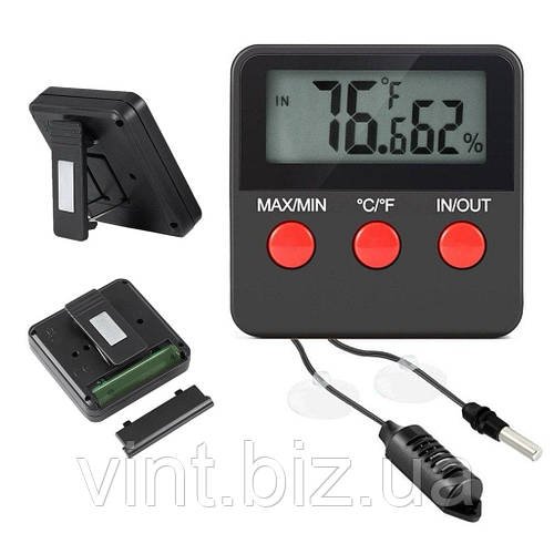 Універсальний термометр та гігрометр DTH-74 – контроль температури та вологості.