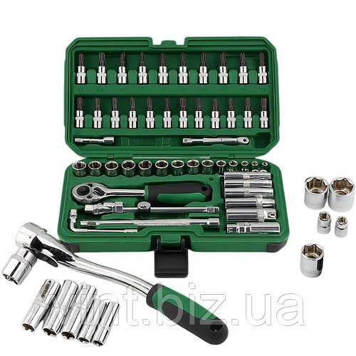 Універсальний набір інструментів із 53 предметів у зручному кейсі.