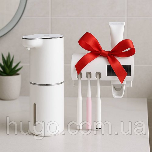 Сенсорний дозатор 350мл, від USB + Диспенсер Brush Sterilizer / Диспенсер для мила / Автоматичний безконтактний дозатор