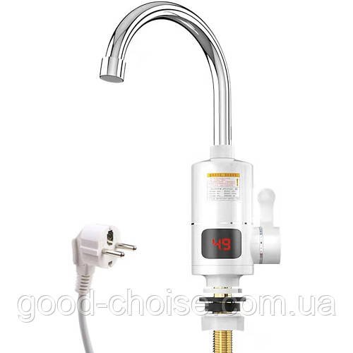 Delimano RX-010-1: Проточний водонагрівач з дисплеєм та краном (до 60°C) / Нагрівач води з краном / Кран з нагрівачем