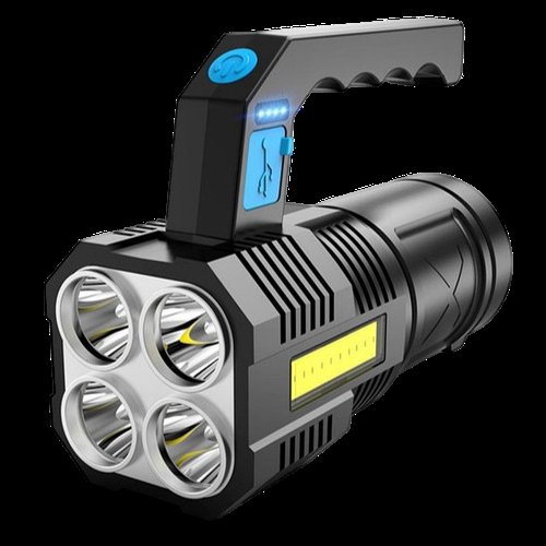 Потужний ручний ліхтарик MULTI FUNCTION PORTABLE LAMP 4LED з бічним світлом та USB зарядкою