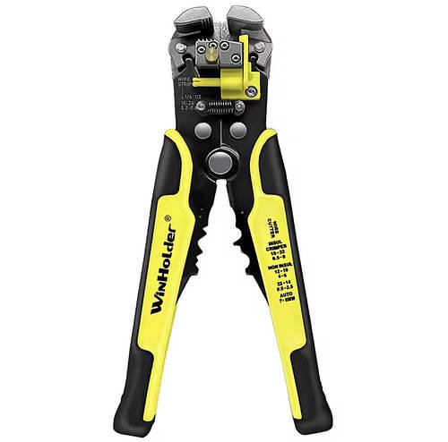 Автоматичний багатофункціональний стрипер WinHolder Yellow для зняття ізоляції, зачистки проводів, обтиску клем, 0.2 - 6 мм².