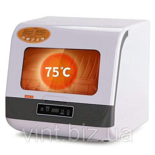 Міні посудомийка настільна — 36 л, 800 Вт, функція сушіння, економна витрата води.