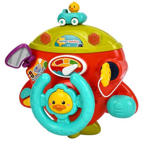 Руль-Знайко Limo Toy (музика, звук (укр.), світло, пісні, вірші, мелодії, рухомі деталі, кріплення-липучки, 2 кольори) HB 0077