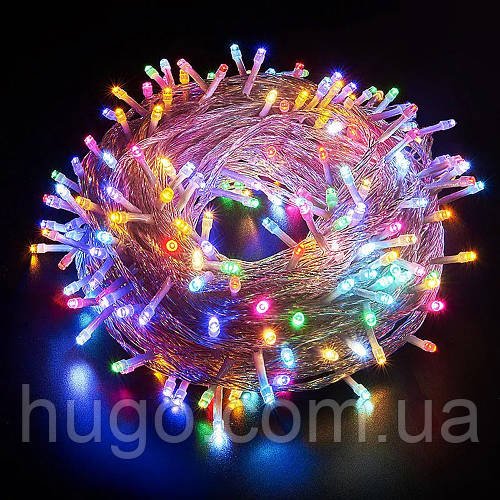 Різнокольорова гірлянда-нитка 800LED 45м (MA132) / Світлодіодна гірлянда новорічна