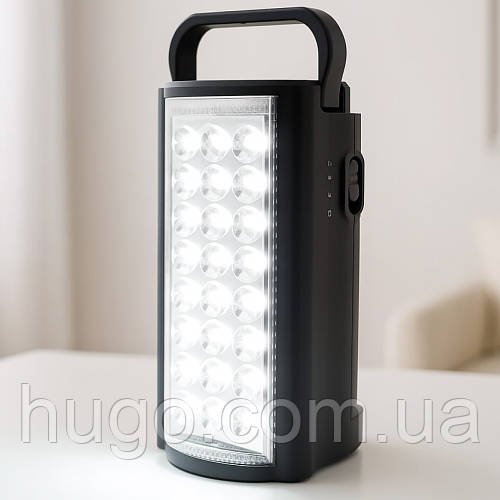 Ліхтар кемпінговий 24LED DL-2606: живлення від мережі / АКБ / Акумуляторна лампа для кемпінгу / Аварійна лампа-ліхтар