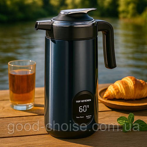 Електрочайник-термос Top Kitchen TK 00226, 3л, 2200Вт, синій / Термочайник / Чайник термос / Термопот