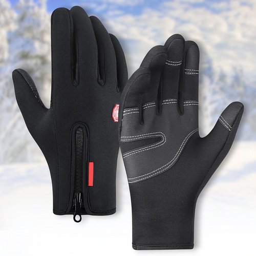 Зимові терморукавички з мікрофлісовою підкладкою та сенсорними вставками XXL