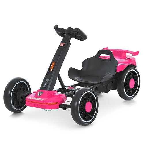 Електрокарт дитячий Bambi (р/к2,4G, 2мотори35W, 1акум12V4,5AH, EVA, Bluetooth) M 6145(A)EBR-8 Рожевий