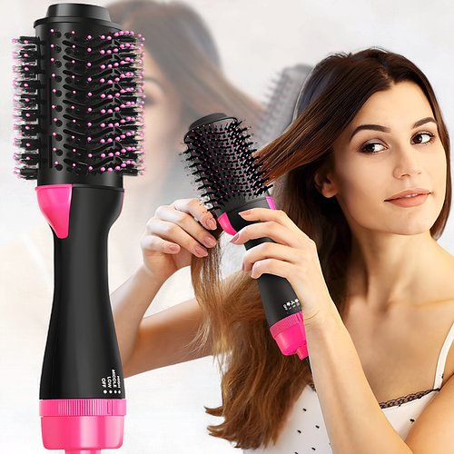 Фен-щітка 3в1 для сушіння та випрямлення волосся One Step Hair Dryer 1000Вт