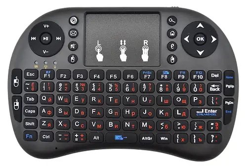 Універсальний мультимедійний пульт з тачпадом Air Mouse I8 2.4G Бездротова міні-клавіатура